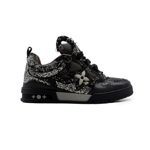 Louis Vuitton Swarovski Monogram Skate Sneaker - Black