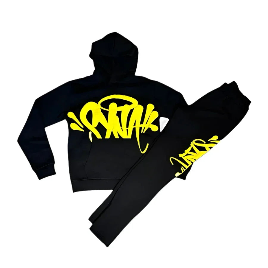 SYNAWORLD TEAM SYNA TRACKSUIT - MARL YELLOW/BLACK