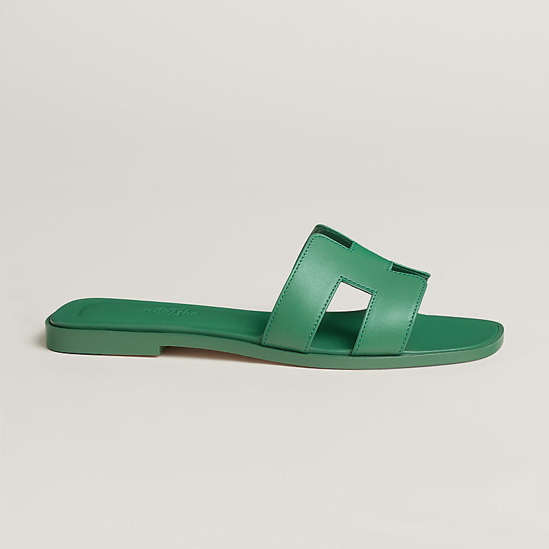 Hermes Oran Sandals - Green