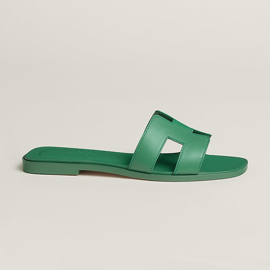 Hermes Oran Sandals - Green