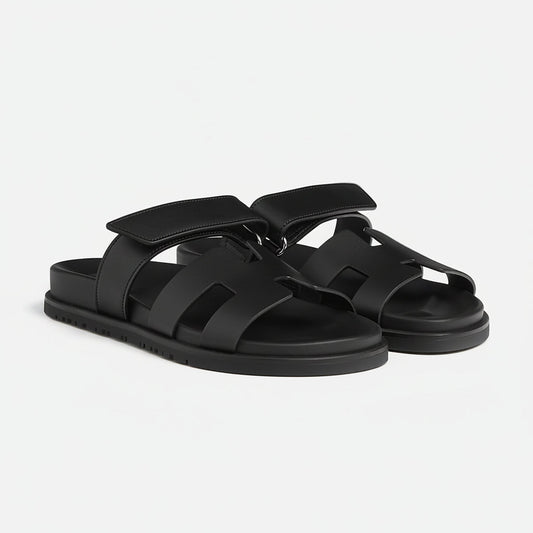 Hermes Chypre Sandals - Black