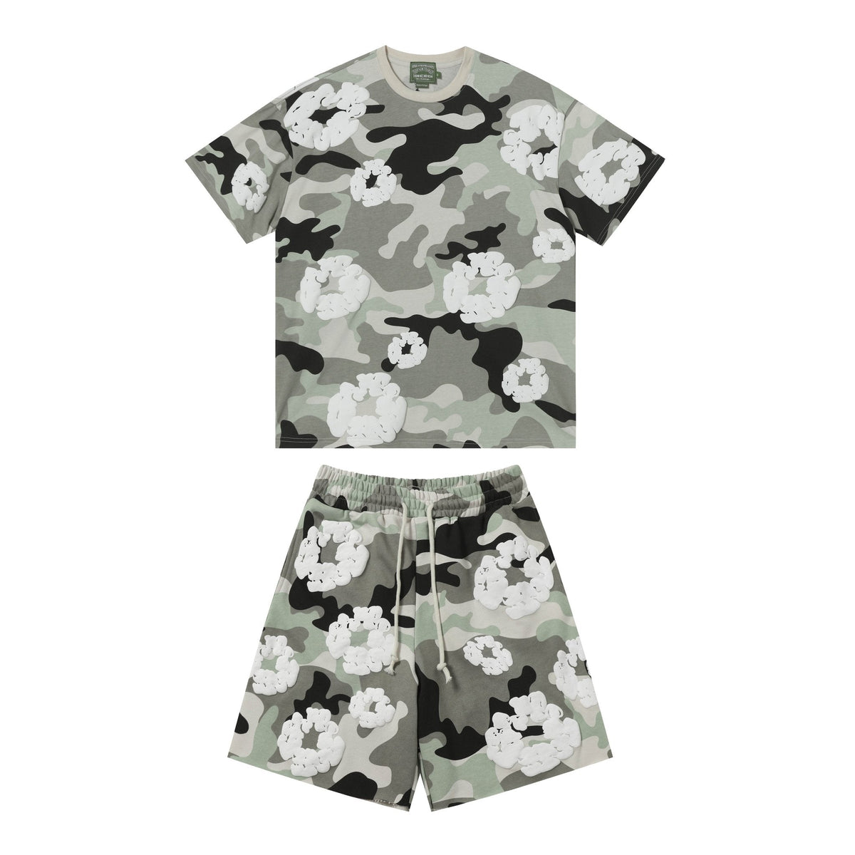 Denim Tears Short Set - Camo Grey